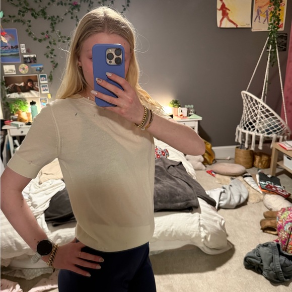 Tory Burch Tops - Tory Burch Cream Women's cashmere sweater